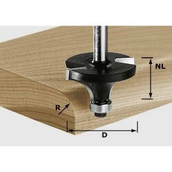 Apvalinimo freza FESTOOL HW S8 D19.1/R3 KL